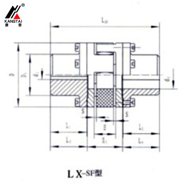 LX-SF、ZT-DF 型法蘭星形彈性聯(lián)軸器